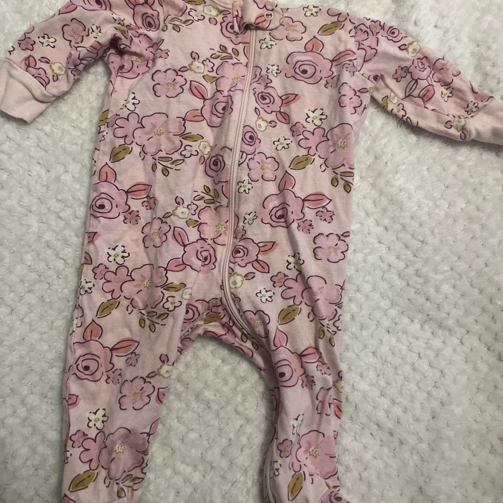 Floral Pink Kids One Piece